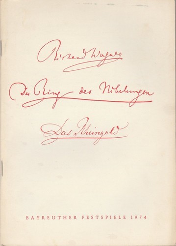 Programmheft richard wagner - programmheft,