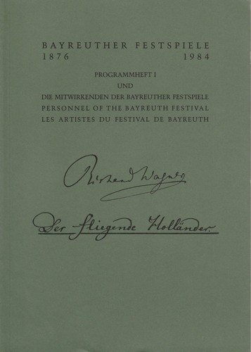 Programmheft wagner der - i,