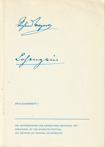 Programmheft richard wagner - programmheft,
