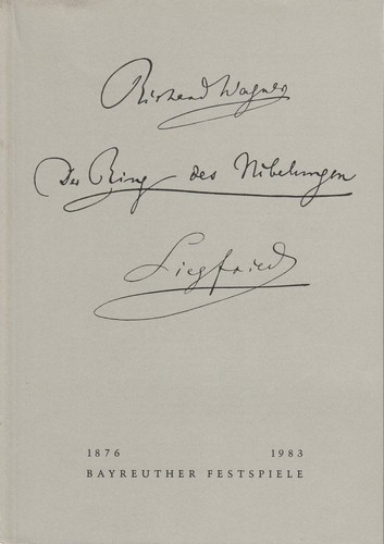 Programmheft richard wagner - programmheft,