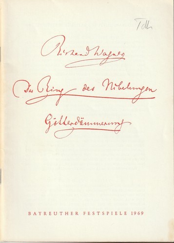 Programmheft richard wagner - richard,