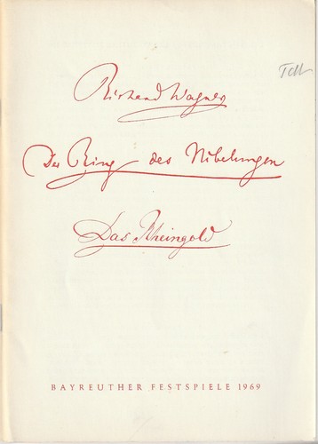 Programmheft richard wagner - richard,