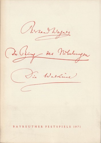 Programmheft richard wagner - programmheft,