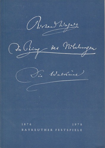Programmheft richard wagner - richard,