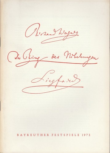 Programmheft richard wagner - v,