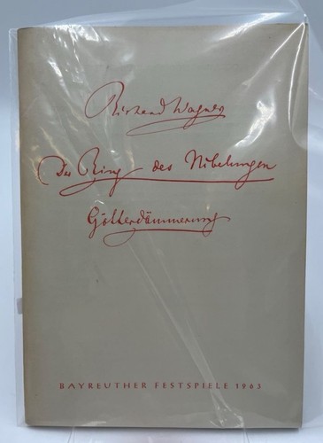 Programmheft richard wagner - richard,