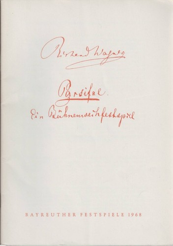 Programmheft richard wagner - richard,