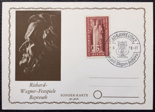 Bund berlin 1958 sonderkarte - berlin,