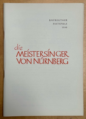 Programmheft 1960 - programmheft, 13.08.1960